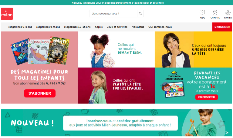 le site e-commerce Milan