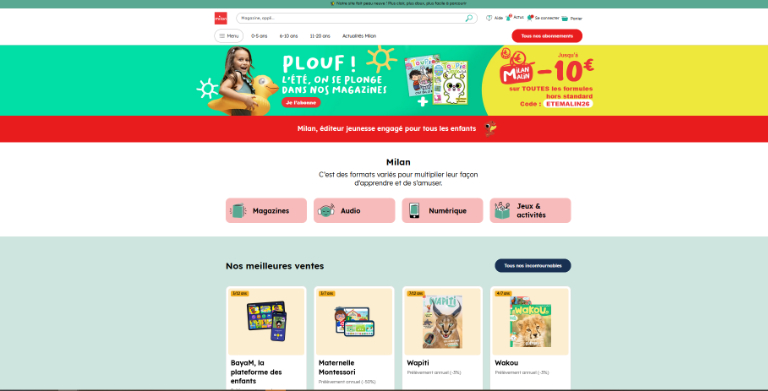 le site e-commerce Milan